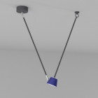 Plafonnier gris techno   68 cm