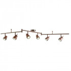 Plafonnier jupiter, cuivre antique, 6 spots led