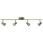 Plafonnier krius, laiton antique, 4 ampoules