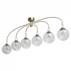 Plafonnier laiton loft 6 ampoules 56 cm