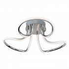 Plafonnier led gemini, chrome