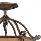 Plafonnier marron country 3 ampoules 39 cm