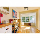 Plafonnier noir country 3 ampoules 16 cm