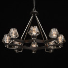 Plafonnier noir loft 8 ampoules 250 cm