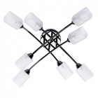Plafonnier noir megapolis 8 ampoules 20 cm