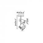 Plafonnier noir orleans 2 ampoules