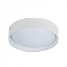 Plafonnier rond modern, polycarbonate, blanc