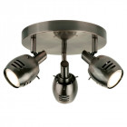 Plafonnier trojan, en argent ancien, 3 ampoules