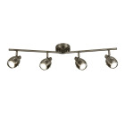 Plafonnier trojan, en argent ancien, 4 ampoules