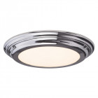 Plafonnier welland, chrome poli, verre opale, module led, ip44