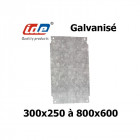 Plaque en acier galvanisé pour coffret polyester ide pour coffret ide (hxl) 300x250