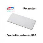 Plaque polyester pour boitier polyester roc ide 220x310mm - roc34