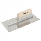 Platoir droit - lame acier - manche bois - 130 x 280 mm