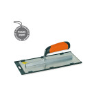 Platoir en inox courbe spéciale plaquiste de dimensions 28x12cm,epaisseur 0.6mm MONDELIN 234551