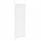 Store plissé prêt à fixer 40x100 cm blanc protection contre le soleil et la lumière opaque sans perçage 