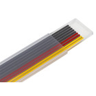 ETUI DE 9 MINES DE RECANGE (5 garphite - 2 rouge - 2 jaune)