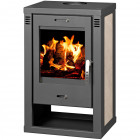 Poêle à bois verona k 9kw - 12kw céramique