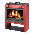 Poêle à bois onyx 14kw rouge