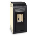 Ferlux poêle à granulés aroa 8kw blanc perlé