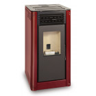 Ferlux poêle à granulés (pellets) flora 7,2 kw rouge impérial