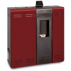 Poêle à granulés compact de couloir génesis 6kw rouge impérial