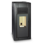 Poêle à granulés canalisable lyra 12kw noir sublime Poêle à granulés canalisable lyra 12kw noir sublime