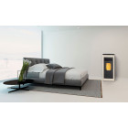 Ferlux poêle à granulés (pellets) natalia 10kw blanc perlé