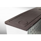 Poêle à granulés canalisable compact de couloir phoenix 9,4kw rouge impér