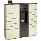 Poêle à granulés canalisable compact de couloir phoenix 9,4kw blanc perlé
