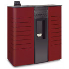 Poêle à granulés canalisable compact de couloir phoenix 9,4kw rouge impér