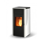 Poele A Pellets 8Kw Design Blanc
