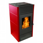 Poele A Pellets 8Kw - Rouge