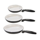 Poêles céramique anti adhésives blanc Ose (lot de 2)