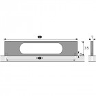 Poignée apua aluminium finition inox  de 272mm