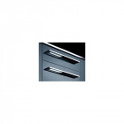 Poignée capua aluminium finition inox  de 372mm