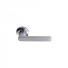 Poignée de porte aluminium - metro - finition chrome perle