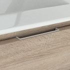 Ensemble meuble de salle de bain 100cm simple vasque + colonne de rangement tiris - blanc