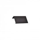 Poignée pour meuble siro aluminium - 140 x 86 mm - noir mat