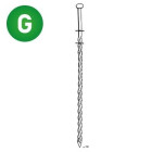 Pointes en rouleaux 16° galva - Série COILS torsadée