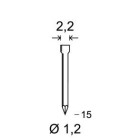 Pointes finettes aluminium - Minibrads - Pointes J-15 - Boite de 7000 pièces - 6J-167
