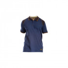 Polo renforcé rica lewis - homme - taille l - stretch - bleu - workpol