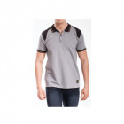 Polo renforcé rica lewis - homme - taille l - stretch - gris - workpol