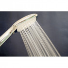 Pommeau de douche 3 jets intenses (air +) tête carrée large économique chromé anticalcaire NF