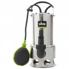 Pompe d'évacuation vito pour eaux chargées 1100w - vide piscine, eaux de pluie, cave - câble électrique 10m