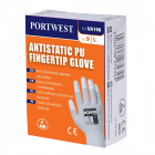 Gant vending fingertip antistatique enduit pu Gris - va198 - Taille au choix