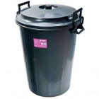 Poubelle de jardin 100l avec couvercle