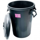 Poubelle de jardin 100l avec couvercle