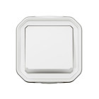 Poussoir no lumineux plexo complet saillie blanc (069762l)