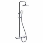 Ensemble de douche thermostatique extensible Nine Elegance avec 1 Fonction - Chrome - STANDARD HIDRAULICA - 99731