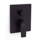 Mitigeur douche encastré 2 voies Agora Xtreme EcoNature - Noir Mat - STANDARD HIDRAULICA - 61110